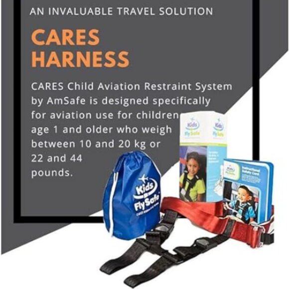 Cares Kids Fly Safe Airplane Safety Harness Seatbeltbelt Device with Box Sealed - Picture 6 of 6